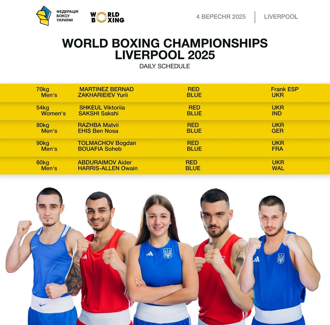 Liverpool, Day‑by‑Day: перші медальні надії 🇺🇦